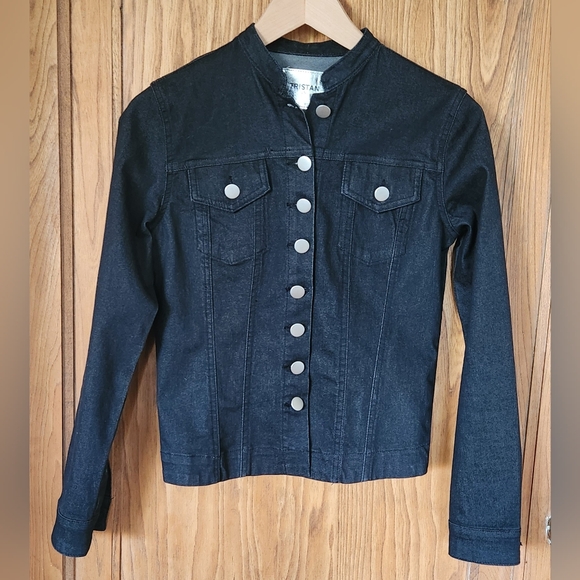 COPY - Jeans jacket col mao - Picture 1 of 10